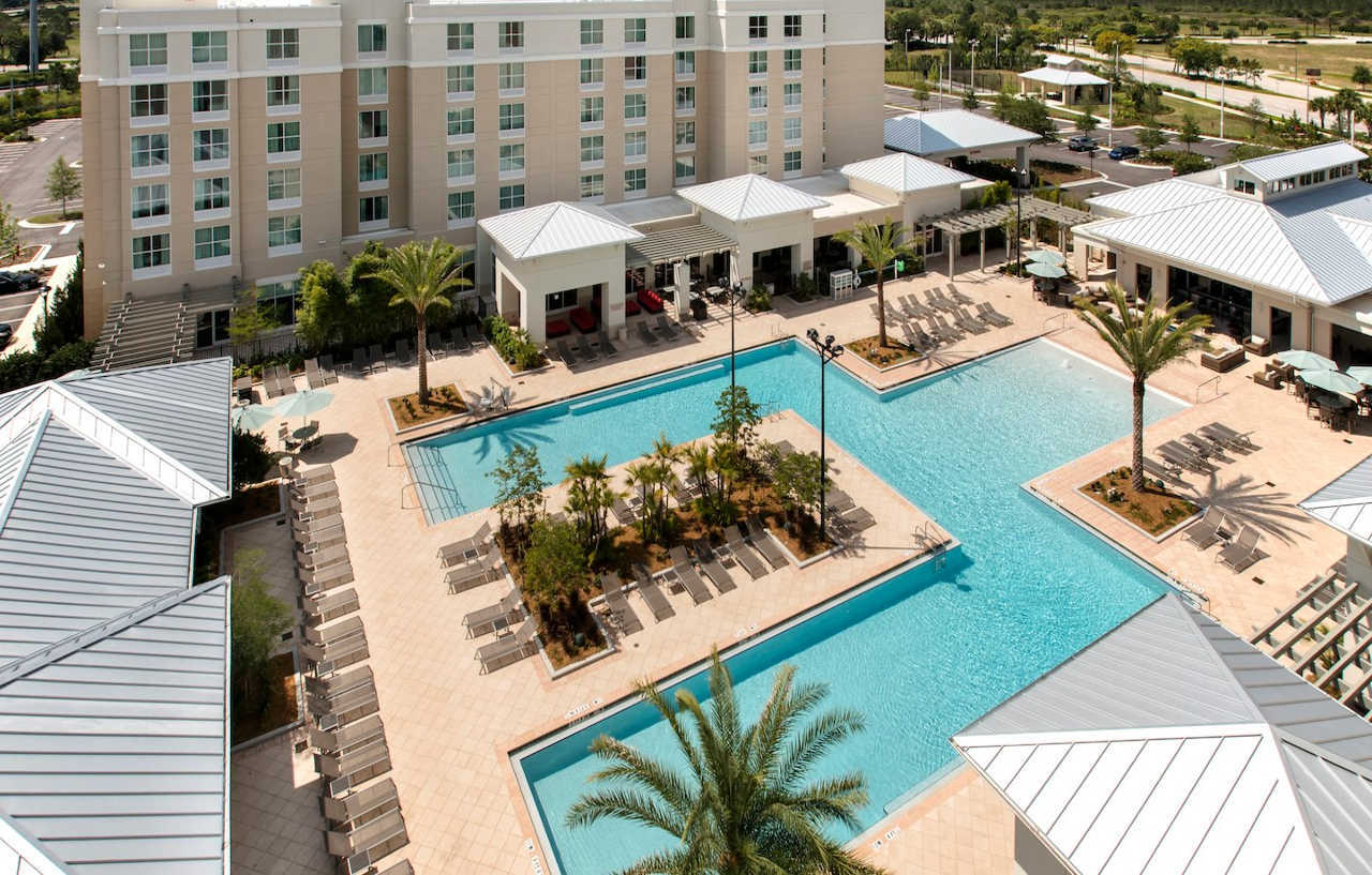 Springhill Suites By Marriott Orlando At Flamingo Crossings Town Center-Western Entrance Exterior foto